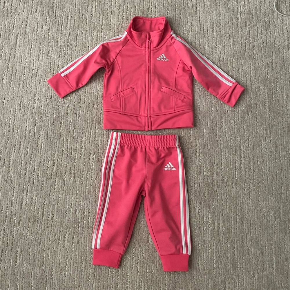 Adidas Pink Track Set Baby 6mo